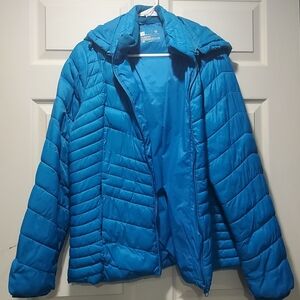 Xersion Teal Puffer Jacket